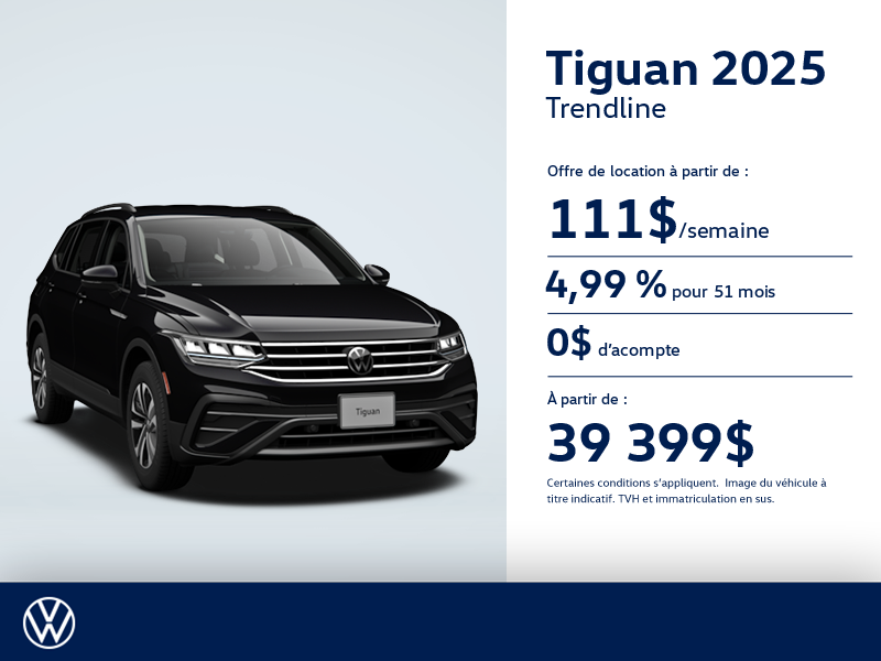 Procurez-vous le Volkswagen Tiguan 2025