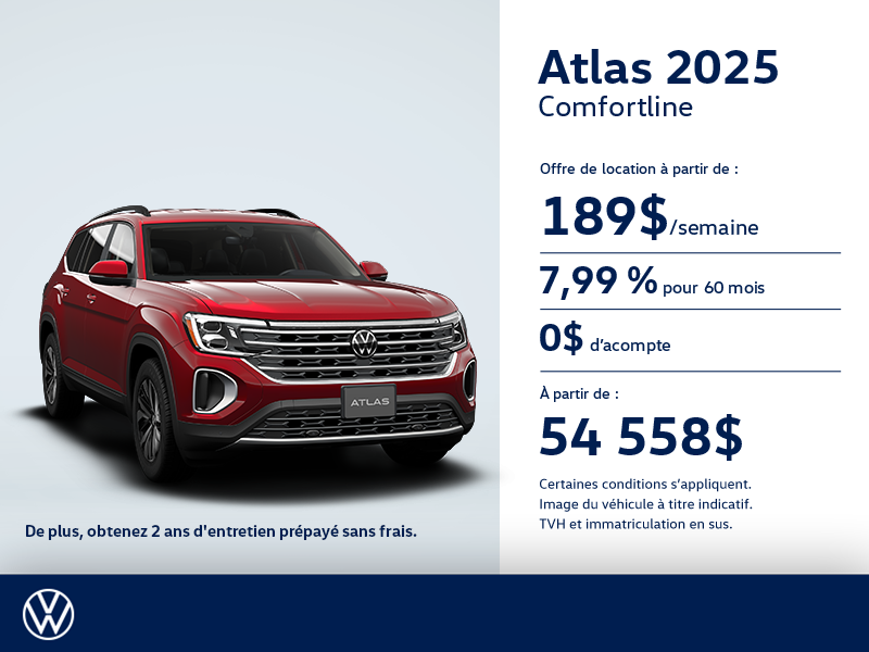Procurez-vous le Volkswagen Atlas 2025