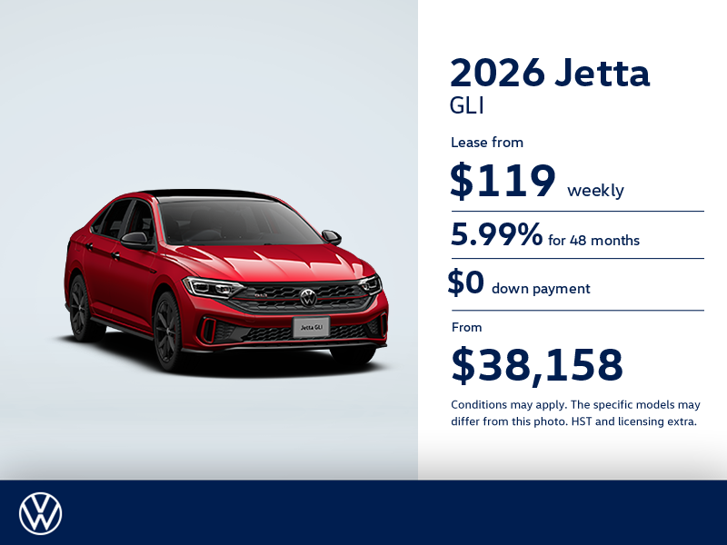 Get the 2026 Volkswagen Jetta GLI