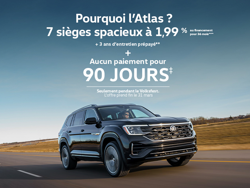 Procurez-vous le Volkswagen Atlas 2026
