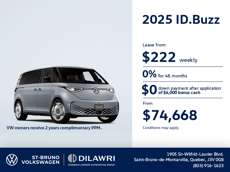 Get the 2025 Volkswagen ID.Buzz