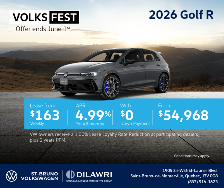 Get the 2026 Volkswagen Golf R