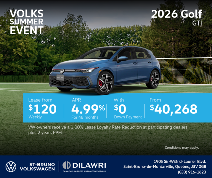 Get the 2026 Volkswagen Golf GTI