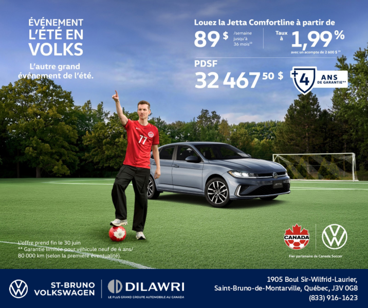 Procurez-vous la Volkswagen Jetta 2026