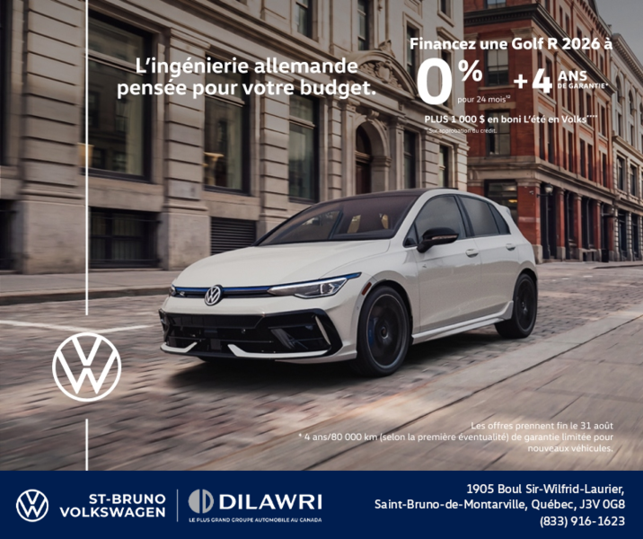 Procurez-vous la Volkswagen Golf R 2026