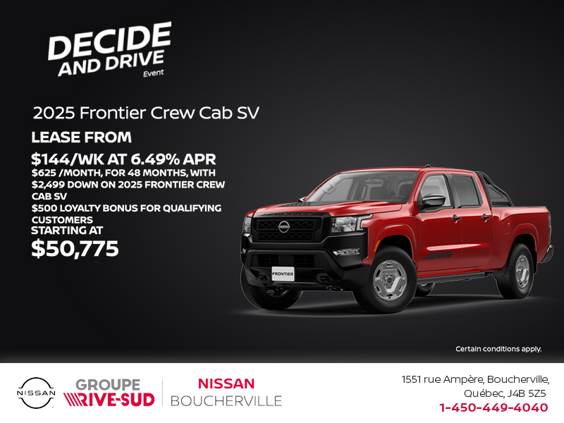 Get the 2025 Frontier Today!