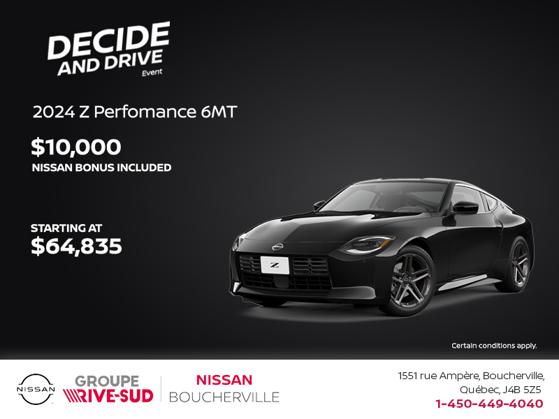 Get the 2024 Nissan Z Today!