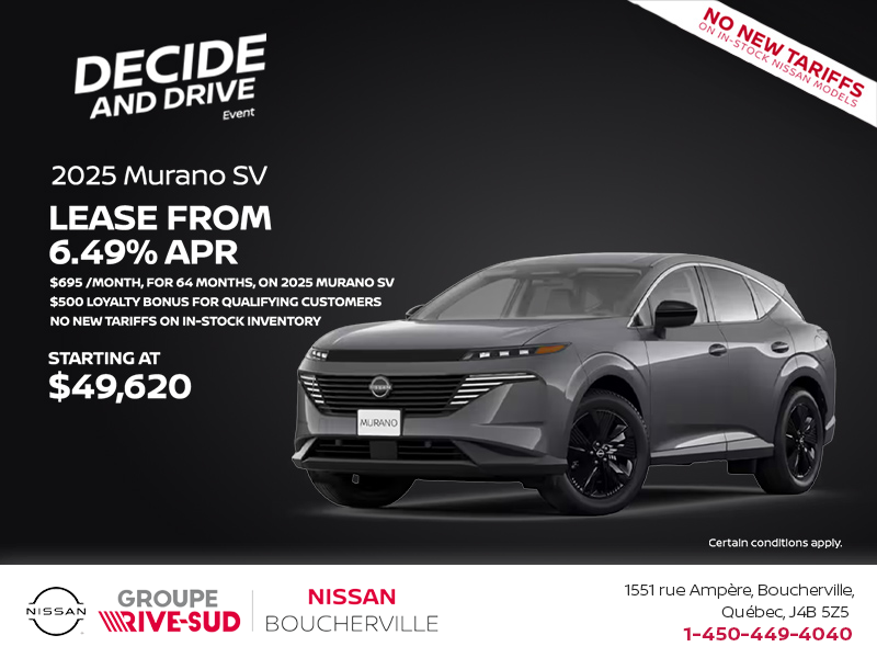 Get the 2025 Murano today!