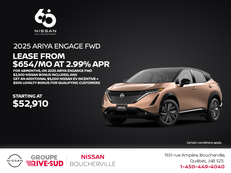 Get the 2025 Ariya Today!