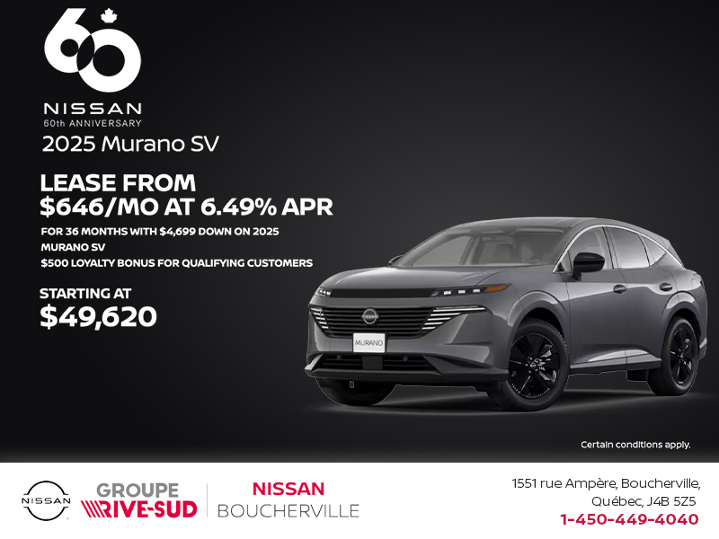 Get the 2025 Murano today!