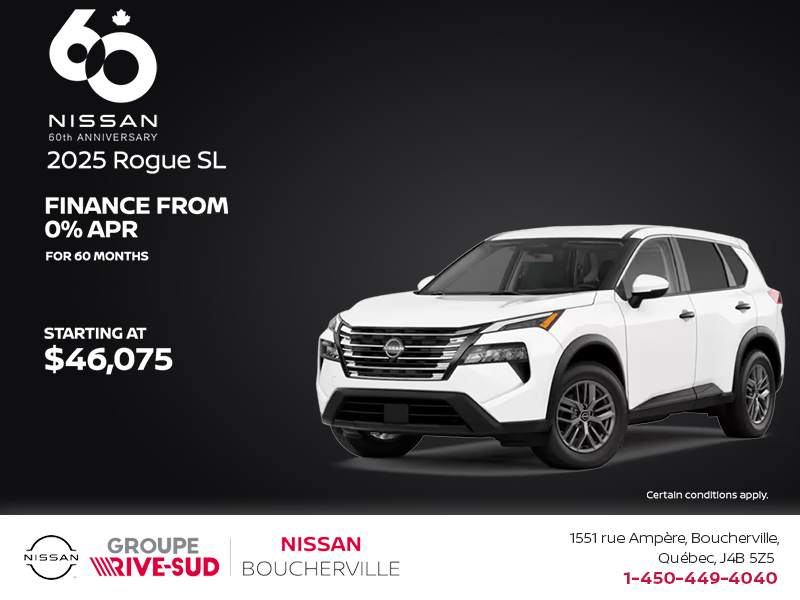 Get the 2025 Rogue SL Today!