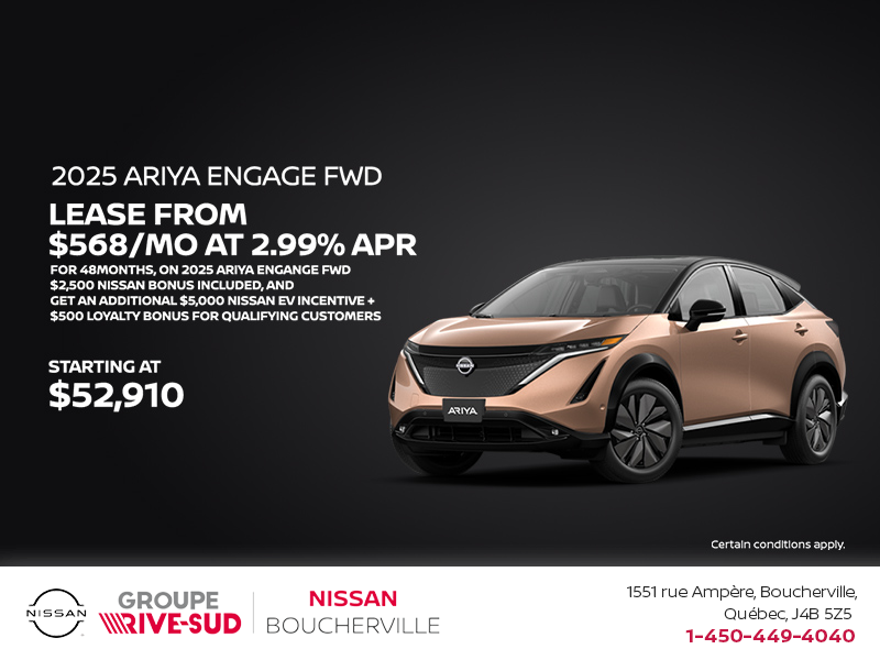 Get the 2025 Ariya Today!