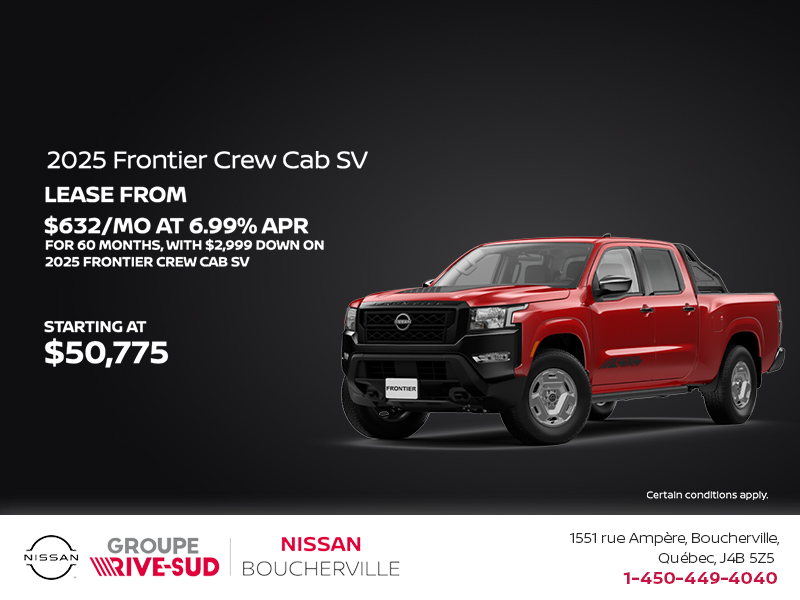 Get the 2025 Frontier Today!