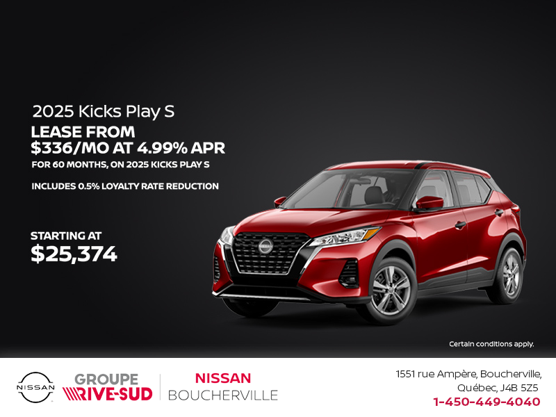 Get the 2025 Kicks S Play Today!