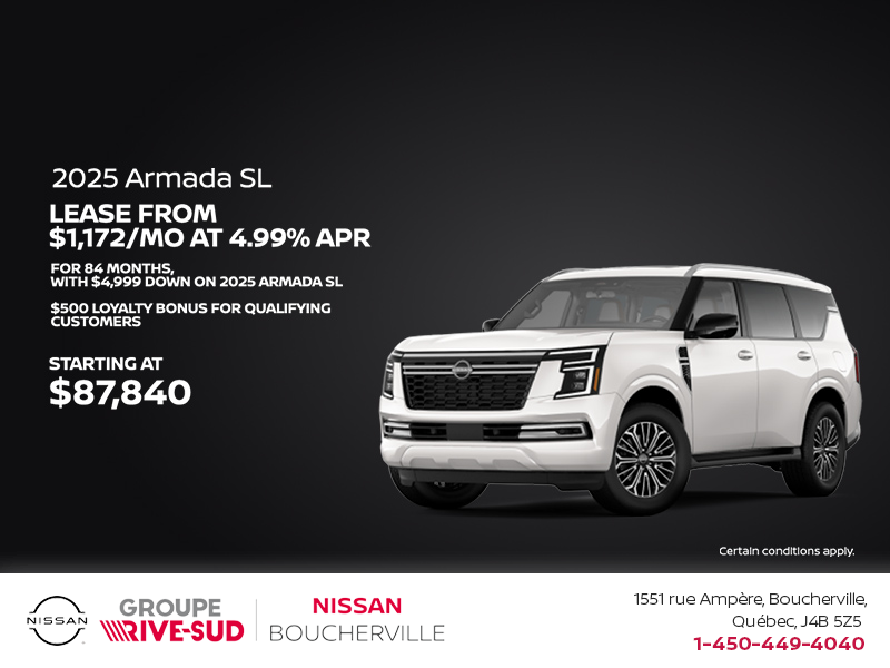 Get the 2025 Nissan Armada Today!