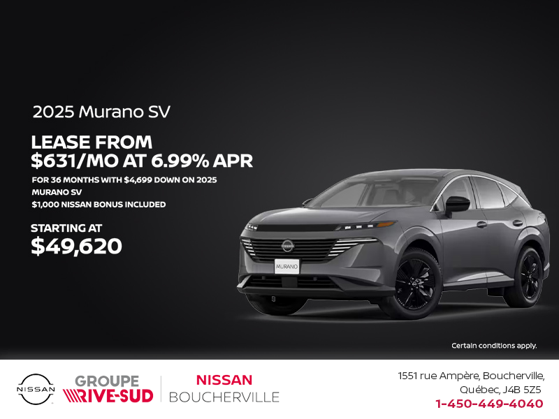 Get the 2025 Murano today!