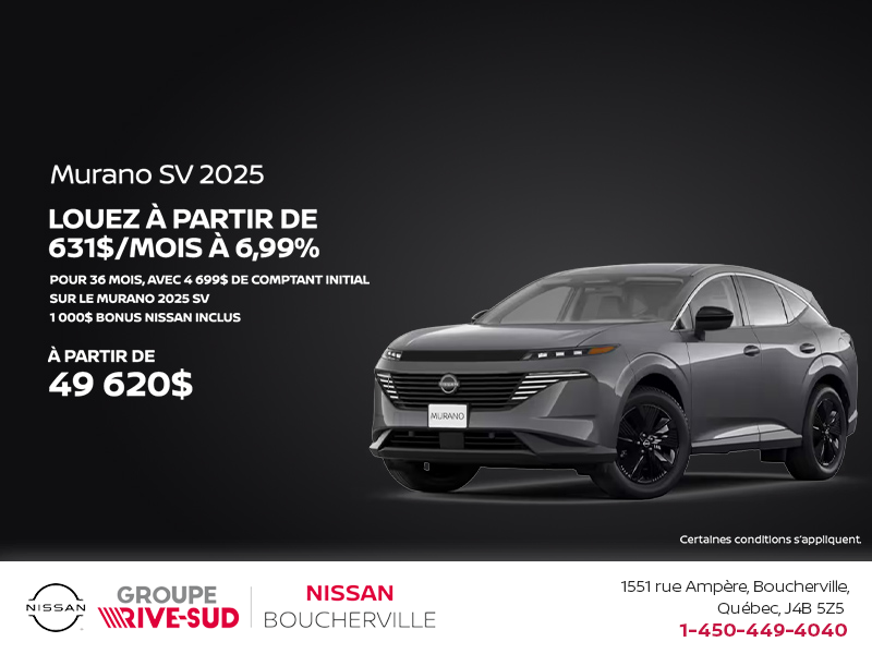 Obtenez le Murano 2025 !