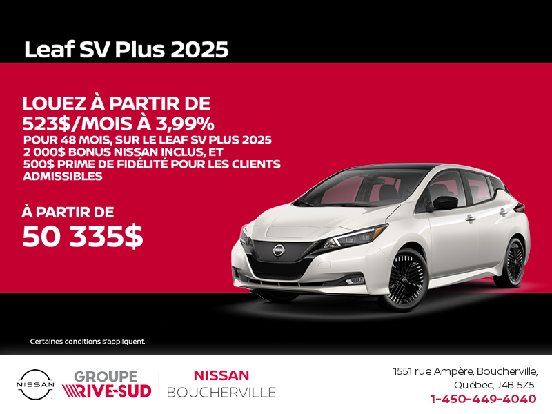 Obtenez la Leaf 2025 !