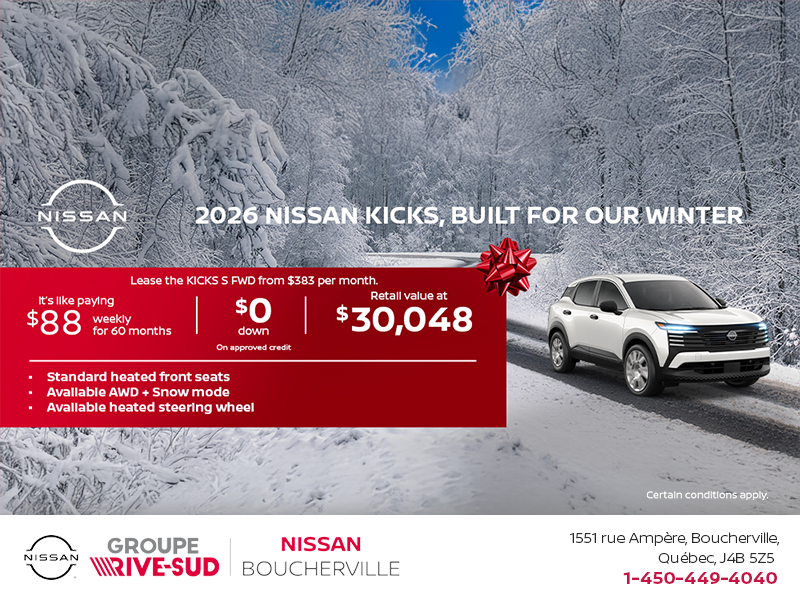 Get the 2026 Kicks Today!