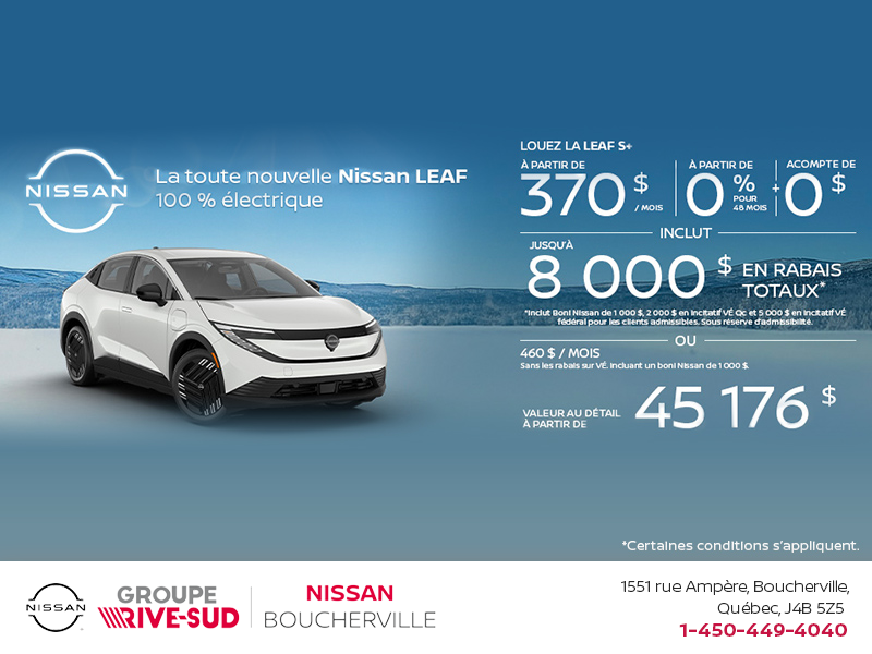 Obtenez la Leaf 2026 !