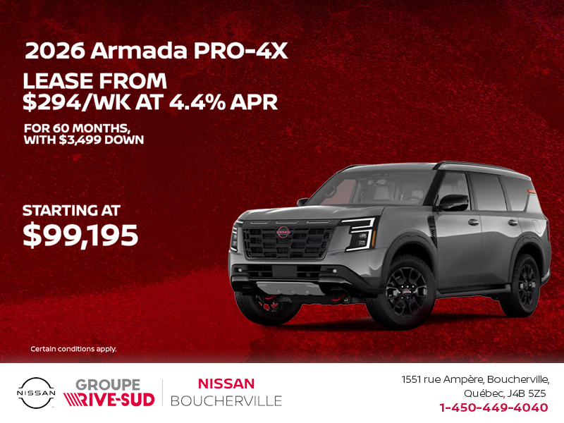 Get the 2026 Nissan Armada Today!