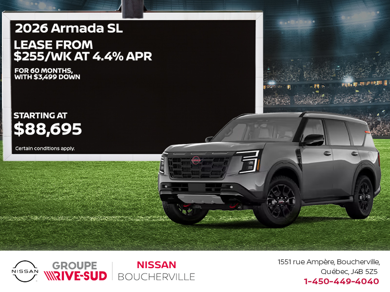 Get the 2026 Nissan Armada Today!