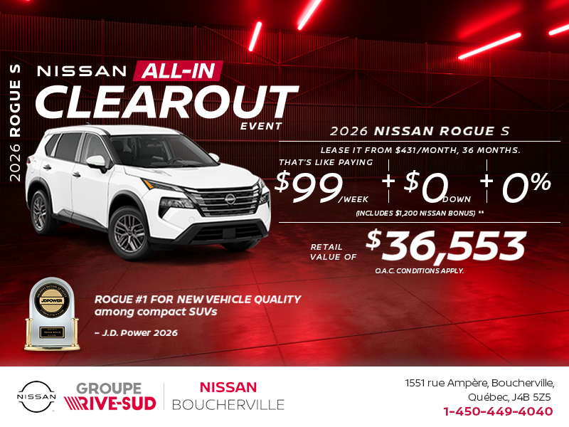 Get the 2026 Rogue S!