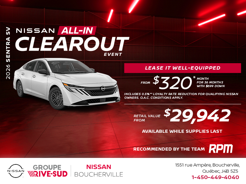 Get the 2026 Sentra SV!