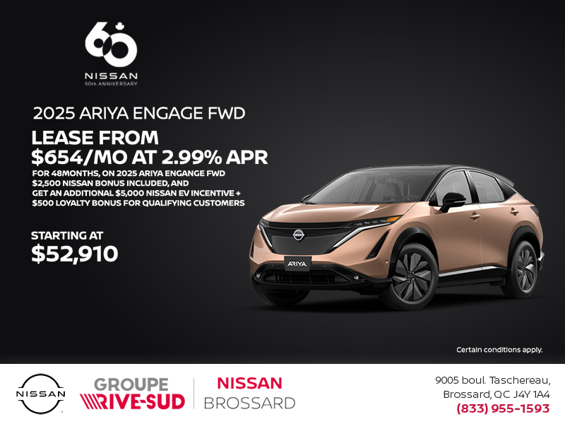 Get the 2025 Ariya Today!
