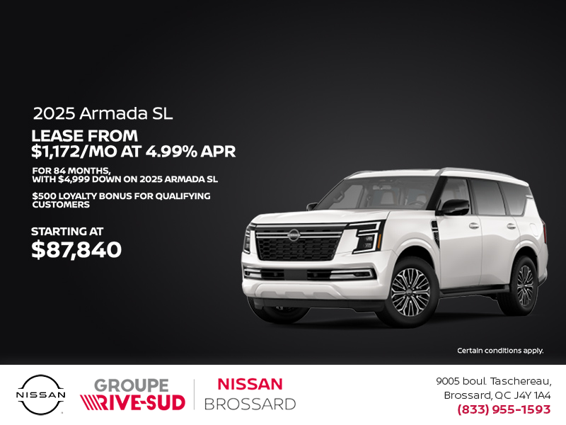 Get the 2025 Nissan Armada Today!