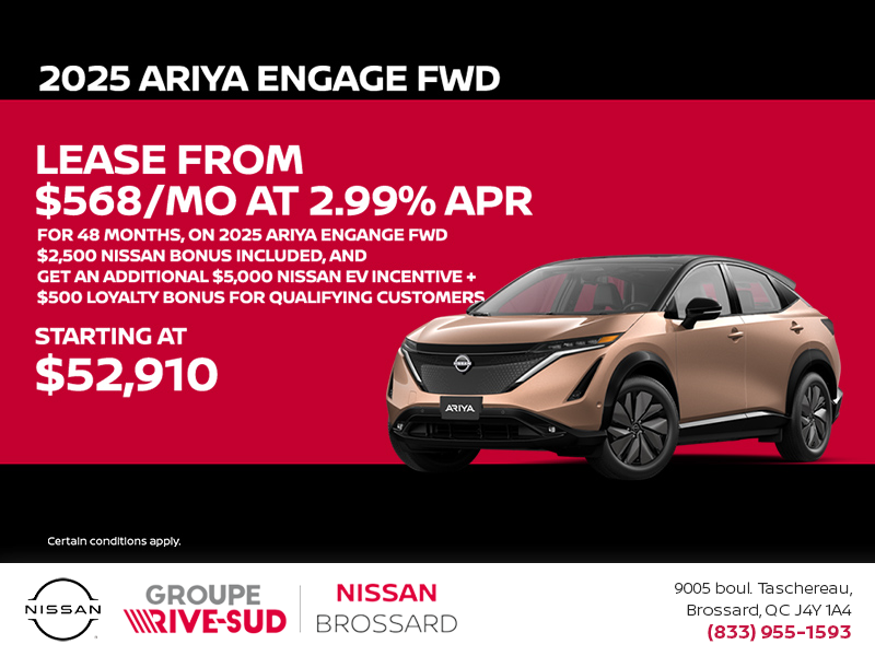 Get the 2025 Ariya Today!