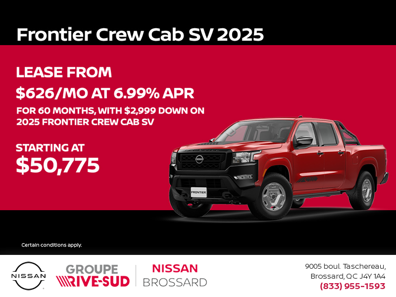 Get the 2025 Frontier Today!