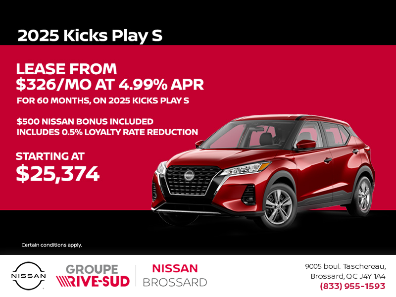 Get the 2025 Kicks S Play Today!