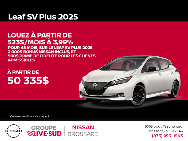 Obtenez la Leaf 2025 !