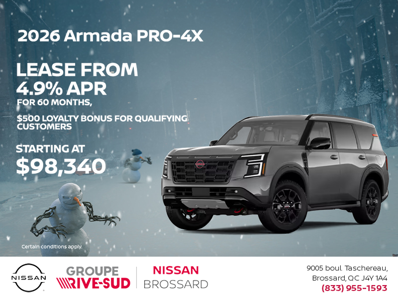 Get the 2026 Nissan Armada Today!