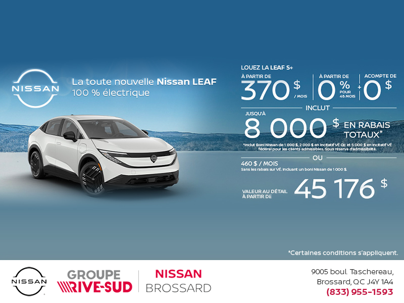 Obtenez la Leaf 2026 !