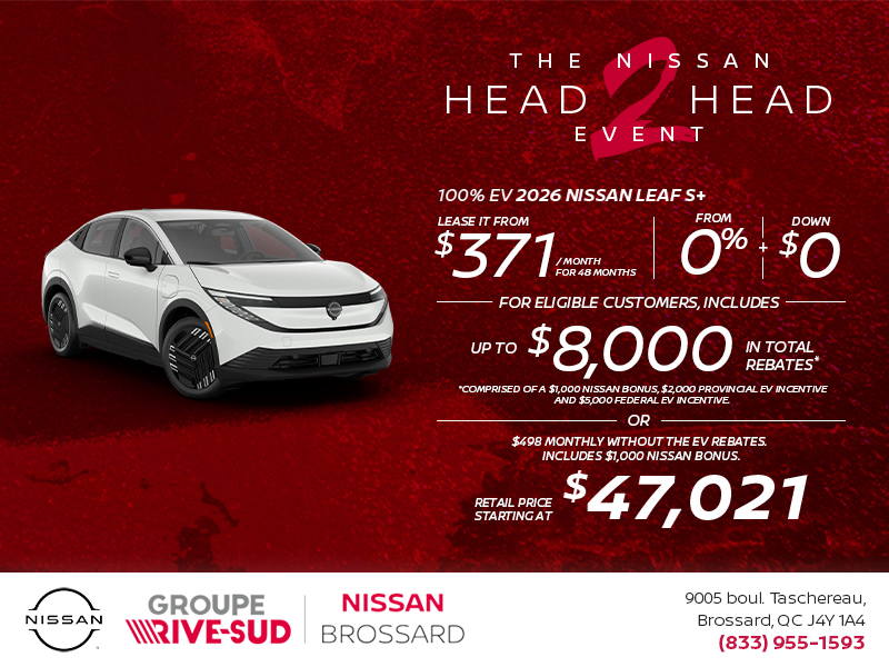 Get the 2026 Leaf S+ Today!