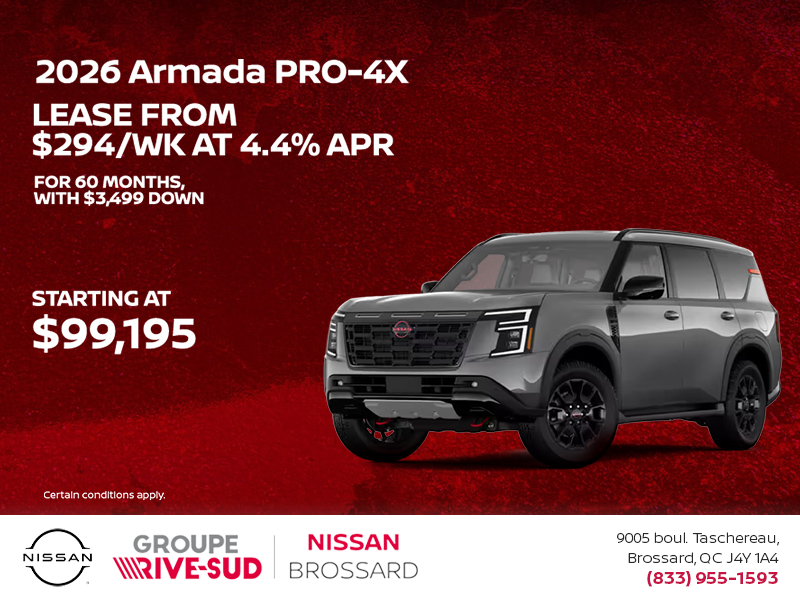 Get the 2026 Nissan Armada Today!