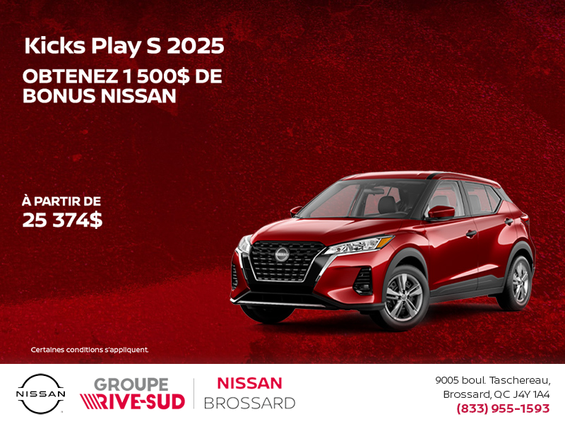 Obtenez le Kicks Play 2025 !