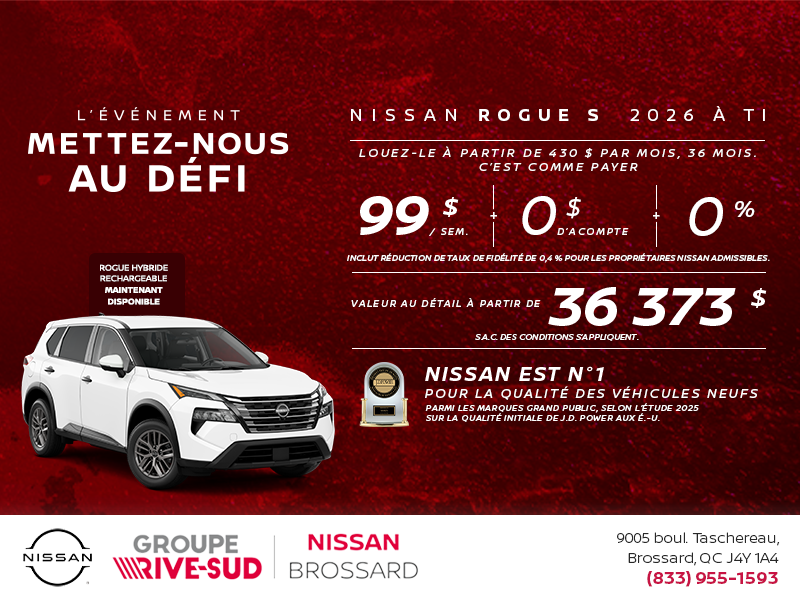 Obtenez le Rogue S 2026 !