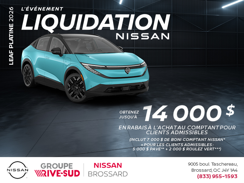 Obtenez la Leaf Platine 2026!