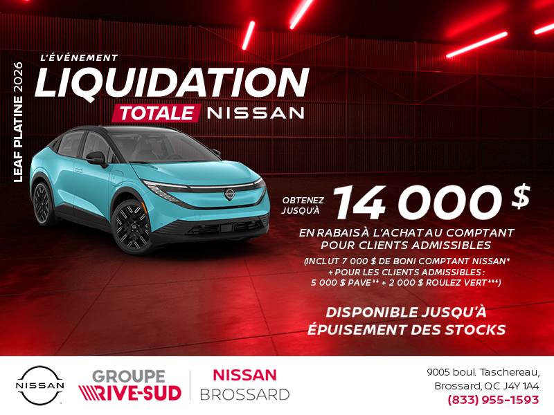 Obtenez la Leaf Platine 2026!