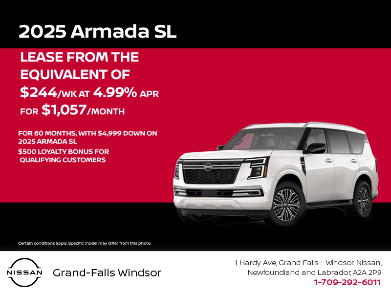 Get the 2025 Nissan Armada Today!