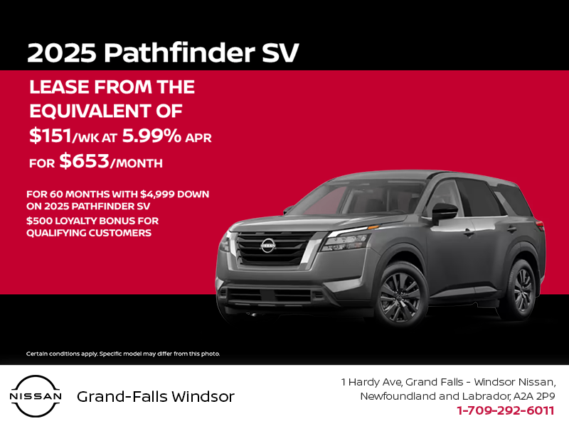 Get the 2025 Nissan Pathfinder Today!
