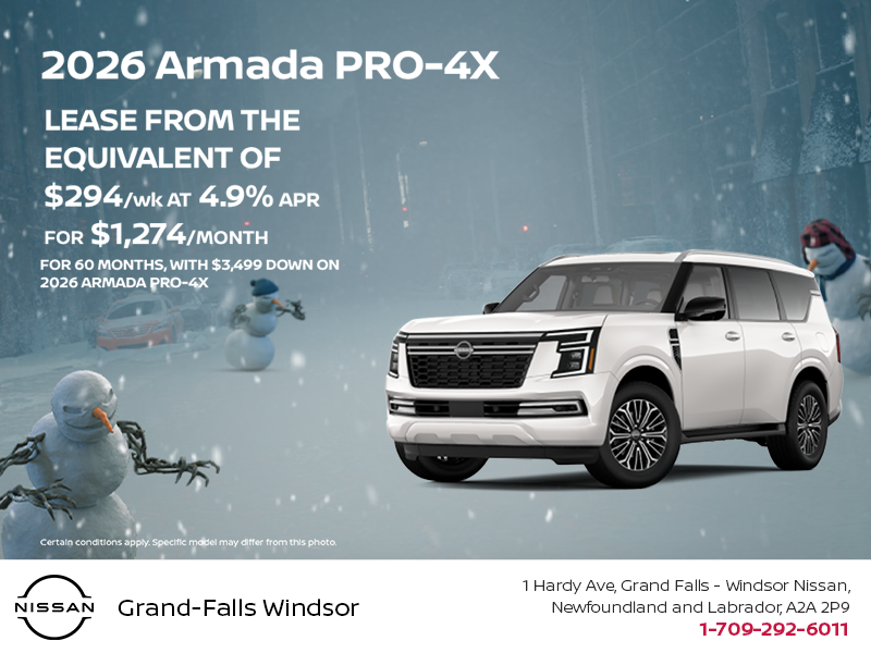 Get the 2026 Nissan Armada Today!