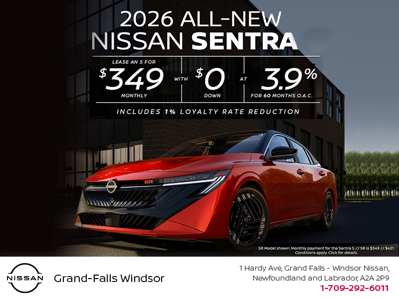 Get the 2026 Nissan Sentra Today!