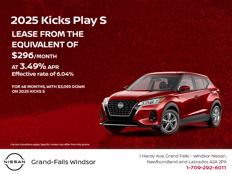 Get the 2025 Nissan Kicks Play S today!