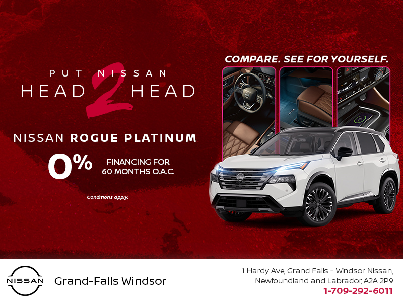 Get the 2026 Nissan Rogue Platinum Today!