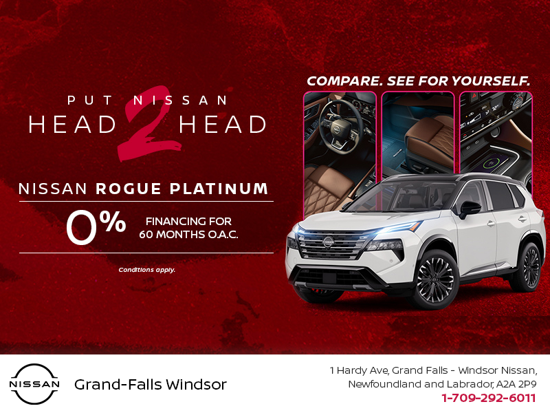 Get the 2026 Nissan Rogue Platinum Today!