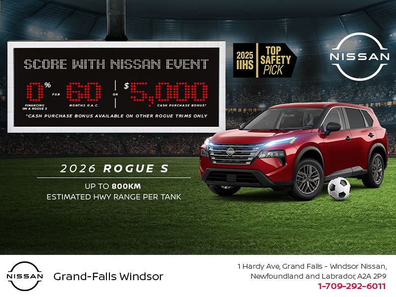 Get the 2026 Nissan Rogue S Today!